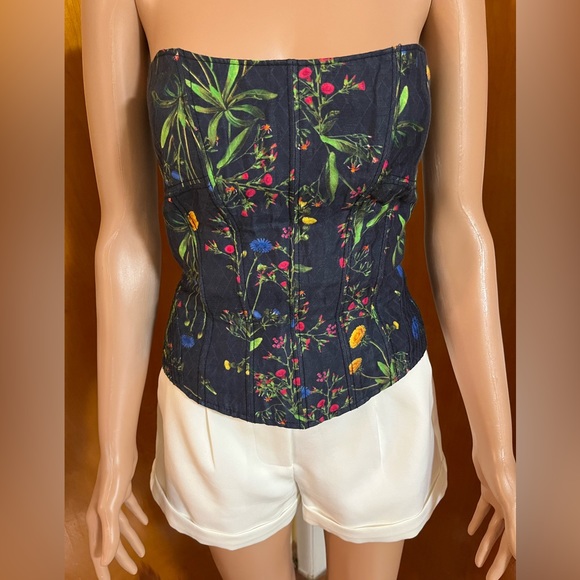 MARISSA WEB CORSET TOP IN NAVY BLUE S - Picture 2 of 6